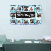 プロポーザルのバナーを写真と一緒に結婚するか 横断幕 (トレードショー)