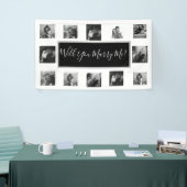 プロポーザルのバナーを写真と一緒に結婚するか 横断幕 (トレードショー)