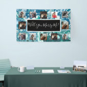 プロポーザルのバナーを写真と一緒に結婚するか 横断幕 (トレードショー)