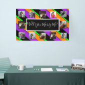 プロポーザルのバナーを写真と一緒に結婚するか 横断幕 (トレードショー)