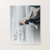 プロポーザルの写真と結婚しモダンたい ジグソーパズル (縦)