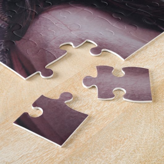 プロポーザルを結婚して写真をパーソナライズ ジグソーパズル (側面)