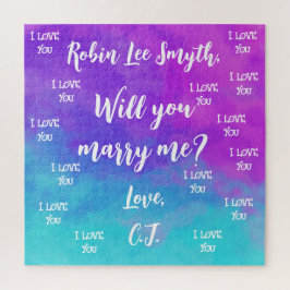 プロポーザルパーソナライズされたジグソーパズル ジグソーパズル