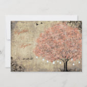 プロポーザルモンツリーヴィンテージウェディング招待状 招待状 (裏面)