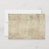 プロポーザルヴィンテージウェディングRSVP in Orange 出欠カード (裏面)