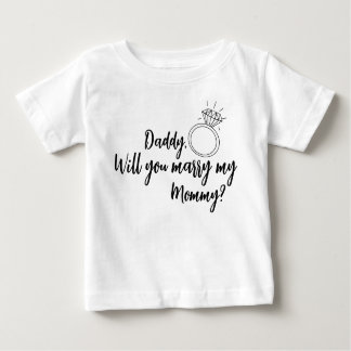 プロポーシパーソナライズされたョンTシャツ ベビーTシャツ