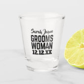 プロポーショ結婚ンgroomswoman Shot Glass ショットグラス (正面)
