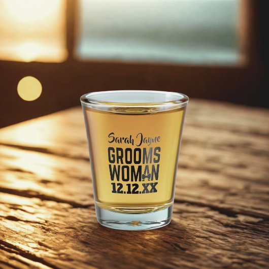 プロポーショ結婚ンgroomswoman Shot Glass ショットグラス