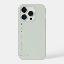プロポーズおめでとう モダンさとシンプルさを追求したデザイン パステルグリーン iPhone 15 PROケース