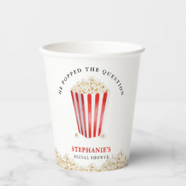 プロポーズされた ブライダルシャワーポップコーン 紙コップ