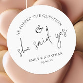 プロポーズしたら彼女はイエスと言った ラウンドシール