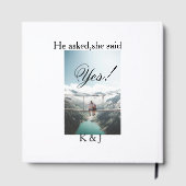 プロポーズしたら彼女はイエスと言った 婚約写真 名前 スタイリスト ゲストブック (裏面)