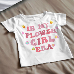 プロポーズにぴったりな私のフラワーガール時代のTシャツ トドラーTシャツ
