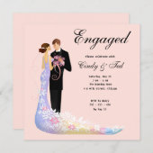 プロポーズのお知らせ 招待状 (正面/裏面)