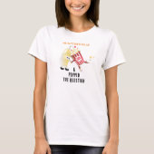 プロポーズのポップコーンエンゲージメントTシャツ Tシャツ (正面)