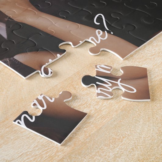 プロポーズを結婚してパーソナライズされたくれ ジグソーパズル (側面)