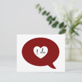 プロポーズスピーチバブル 招待状 (スタンド正面)