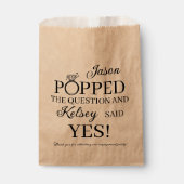 プロポーズパーティーポップコーン フェイバーバッグ (正面)