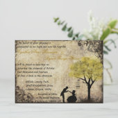 プロポーズヴィンテージウェディング招待状イン黄色 招待状 (スタンド正面)