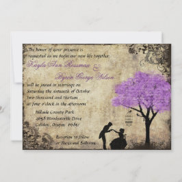 プロポーズヴィンテージウェディング招待状。 招待状