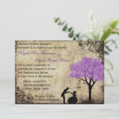 プロポーズヴィンテージウェディング招待状。 招待状 (スタンド正面)