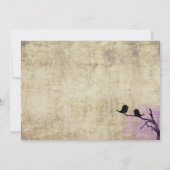 プロポーズヴィンテージウェディング招待状。 招待状 (裏面)