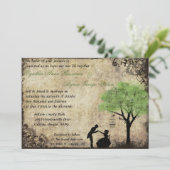 プロポーズヴィンテージウェディング招待状inグリーン 招待状 (スタンド正面)