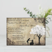 プロポーズヴィンテージウェディング招待状inホワイト 招待状 (スタンド正面)