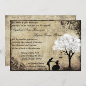 プロポーズヴィンテージウェディング招待状inホワイト 招待状 (正面/裏面)