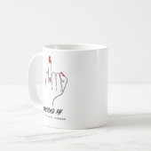 プロポーズ成立!花嫁指輪の輝き コーヒーマグカップ (正面左)