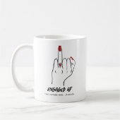 プロポーズ成立!花嫁指輪の輝き コーヒーマグカップ (左)