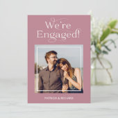 プロポーズ記念日と結婚式の日のお知らせフォト 案内状 (スタンド正面)