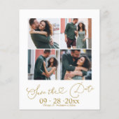 プロポーズ記念日・結婚式の招待状の保存日フォト (裏面)