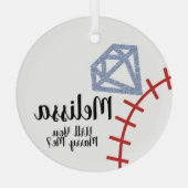 プロポーズ オーナメント - 結婚しようよ 野球 (裏面)