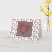 プロポーズ ハート カード (黄色い花)