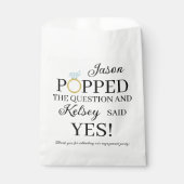 プロポーズ ポップコーン リング ギフト フェイバーバッグ (正面)