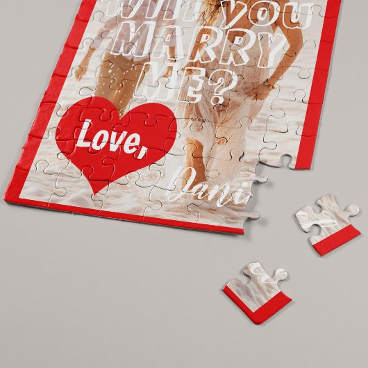 プロポーズ 僕と結婚してくれますか あなたの写真 ジグソーパズル