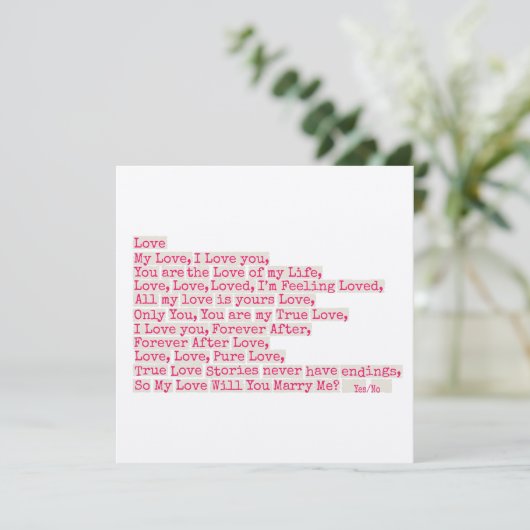 プロポーズ/結婚してくれるか？ (スタンド正面)