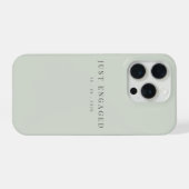 プロポーズ Typography ペールセージ iPhoneケース (裏面横)
