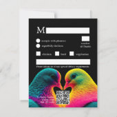 プロミスの鳩 MENU + QR RSVP (裏面)
