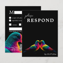 プロミスの鳩 MENU + QR RSVP