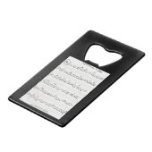 プロミッ保トシート音楽ボトルオープナー クレジットカード栓抜き (正面アングル)