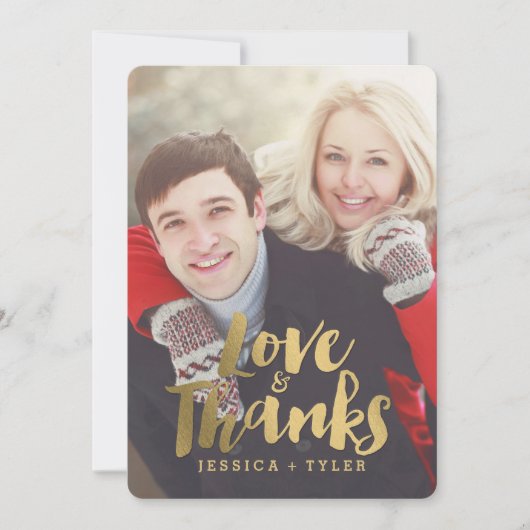 プロミッ輝くク結婚のサンキューカード サンキューカード (正面)