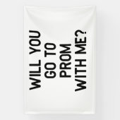 プロムに一緒に行ってくれる？プロポーズ 横断幕 (縦)