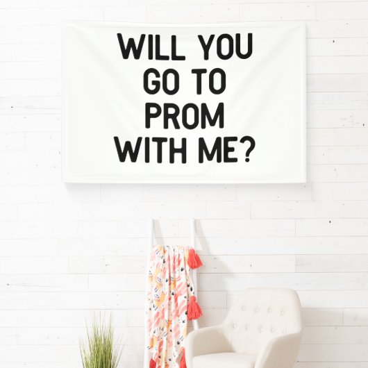 プロムに一緒に行ってくれる？プロポーズ 横断幕 (インサイチュ)