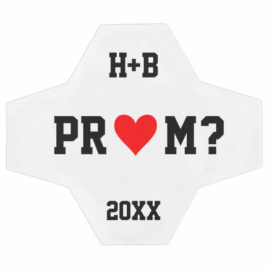 プロムのプロポーズアイディアかわいいサッカーのプロポーズ サッカーボール (フラット)