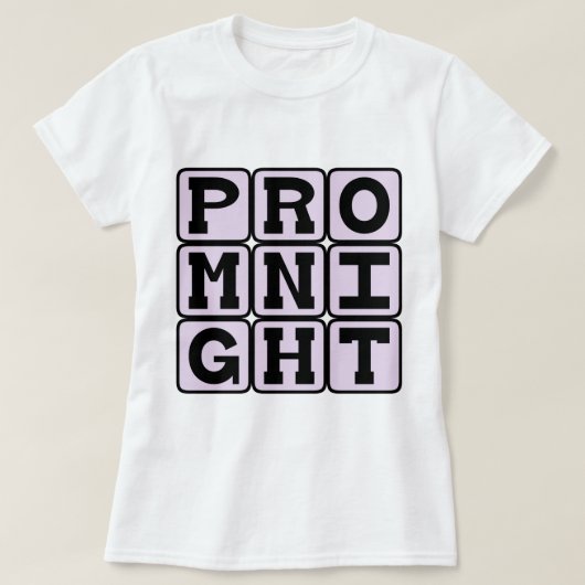 プロムの夜 高校の祝祭 Tシャツ (デザイン正面)