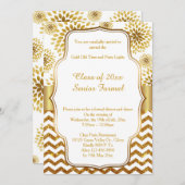 プロムの年長のフォーマルなクラス2017年 招待状 (正面/裏面)