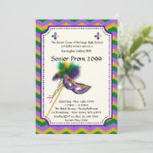 プロムの年長の後輩、招待の仮面舞踏会、シェブロン 招待状 (スタンド正面)