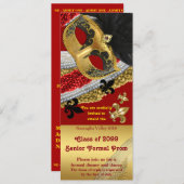 プロムの招待状のチケットのスタイル、プロム、仮面舞踏会 招待状 (正面/裏面)